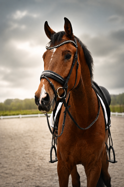 Joli cheval de dressage