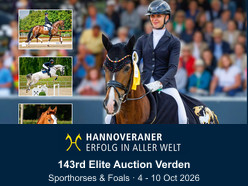 143rd Hannoveraner Elite Auction - Sporthorses and Foals, 4-10 oktober 2026, Verden