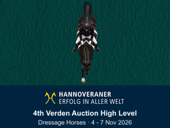 4th Verden Auction High Level 2026 - Dressage Horses (Hannoveraner Verband), 4-7 november 2026, Verden