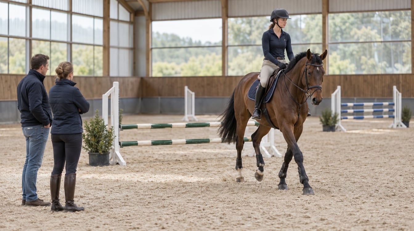 Trial rides when selling a showjumper: how to organise a fair introduction?