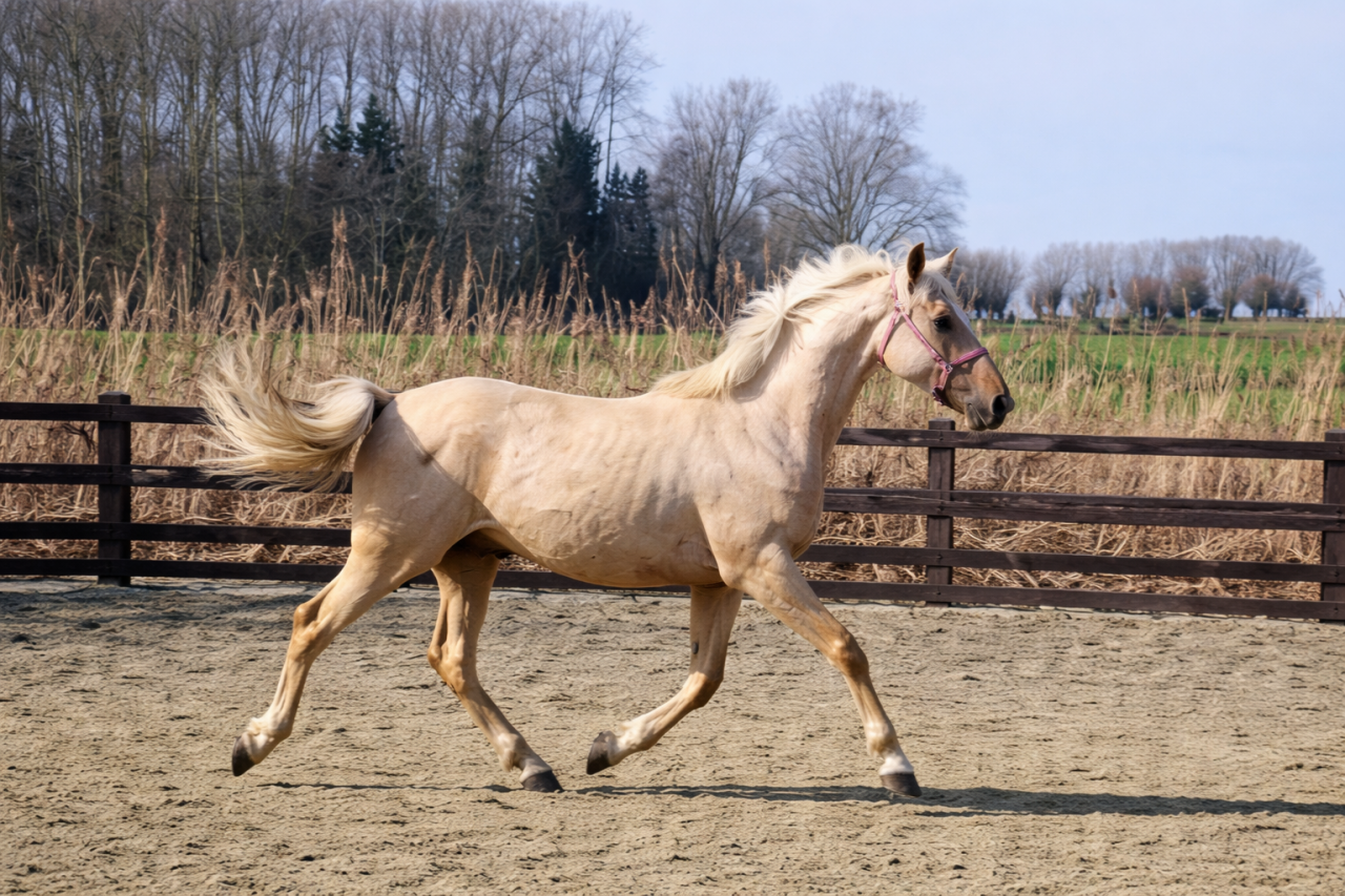 bwp springpaard hengst 2 Jahre alt palomino zu verkaufen - Foto 2