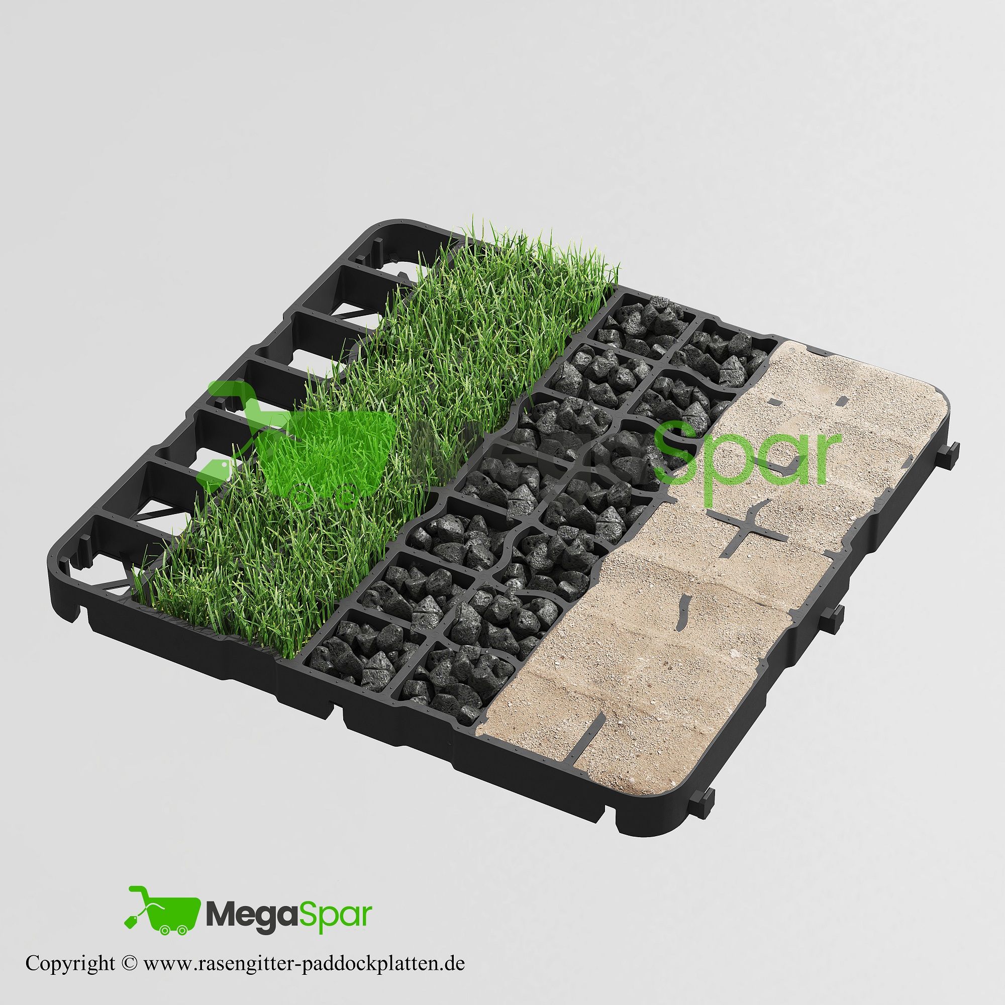 Paddock plates & Grass grid - Paddockroosters ReitPRO40 - Photo 6