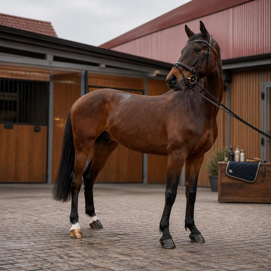 springpaard ruin 7 Jahre alt donkerbruin zu verkaufen - Foto 2