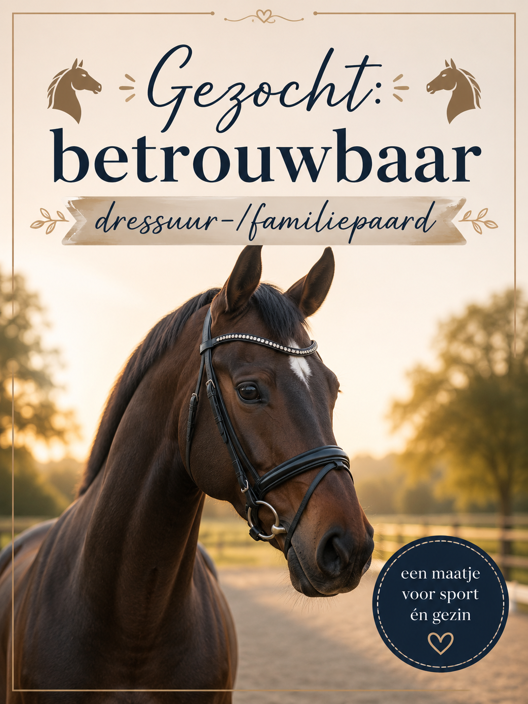 Wanted: Reliable dressage/family horse