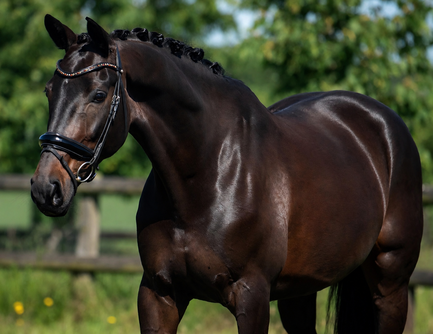 kwpn dressuurpaard merrie 10 years old donkerbruin for sale - Photo 2