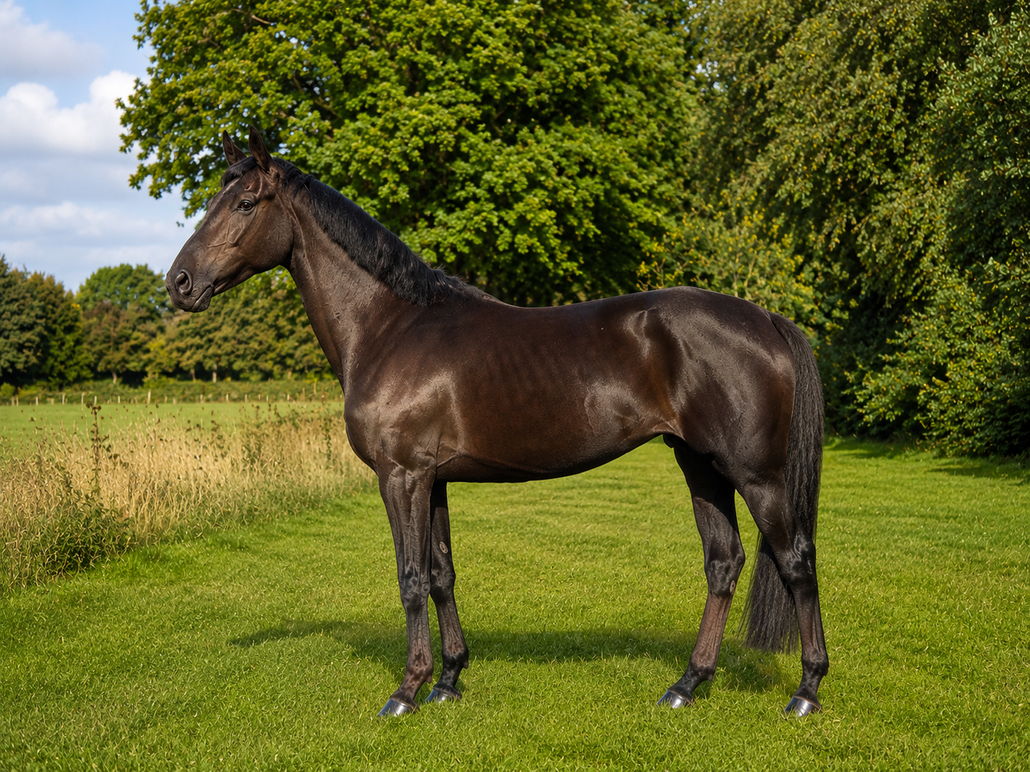 kwpn dressuurpaard merrie 4 år zwart till salu - Foto 4