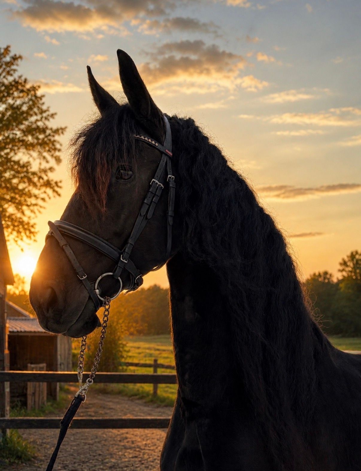 Talented large Friesian star mare (stermerrie)
