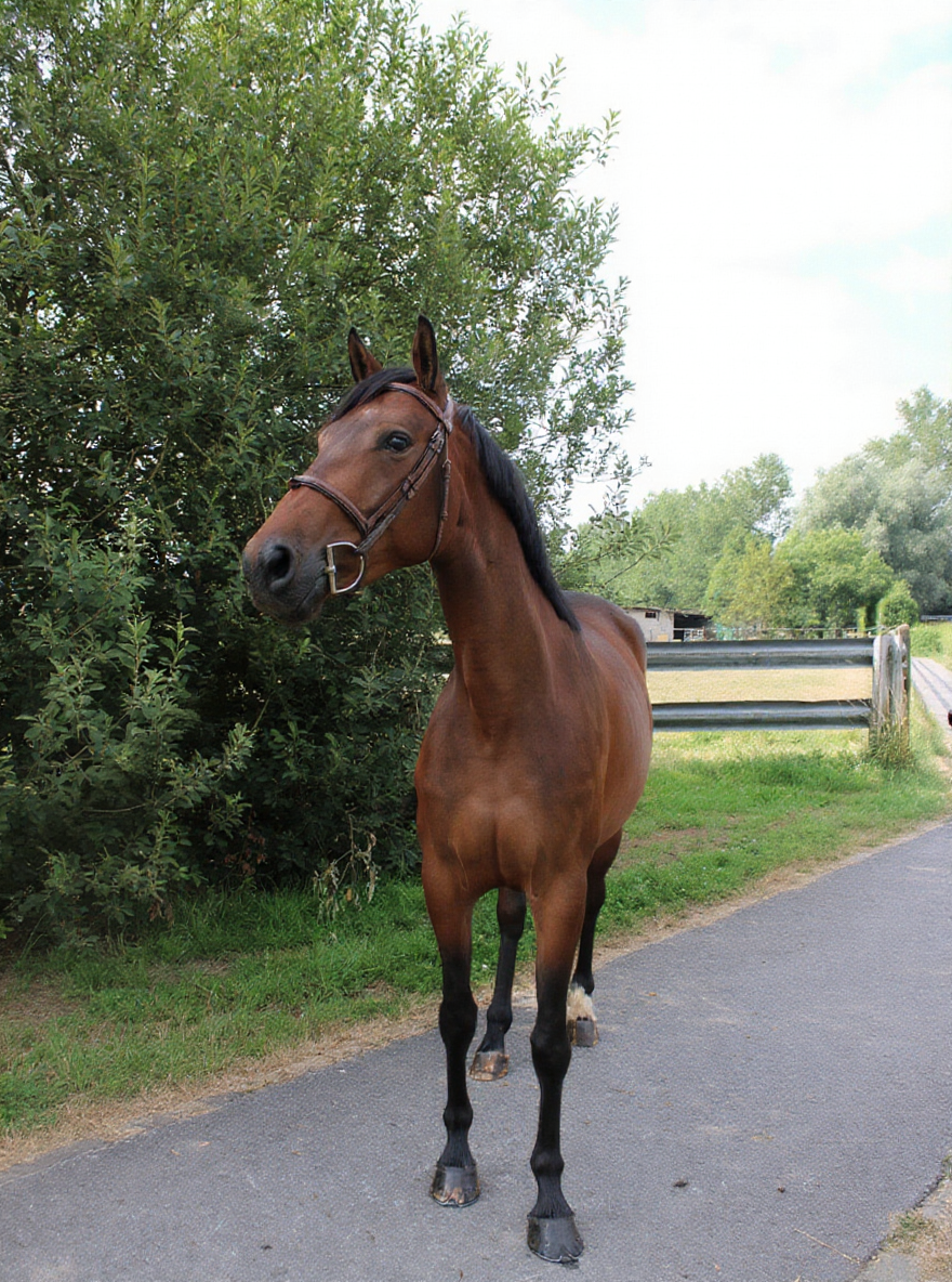 zangersheide springpaard merrie 5 years old bruin for sale - Photo 2