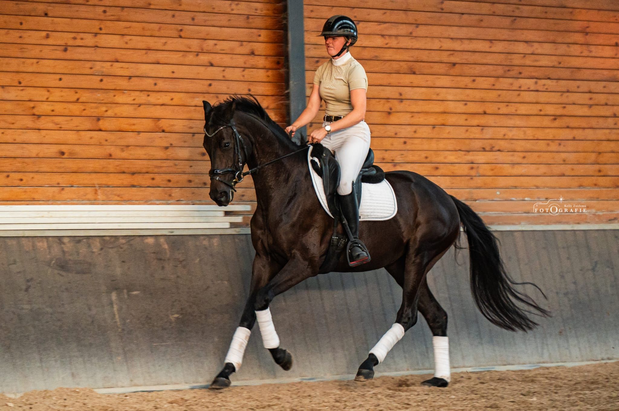 kwpn dressuurpaard merrie 4 vuotta zwart myytävänä - Kuva 4