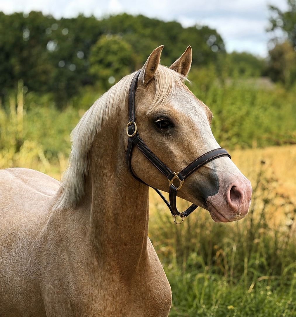 Poni Welsh C, palomino, desporto, cavalo capão