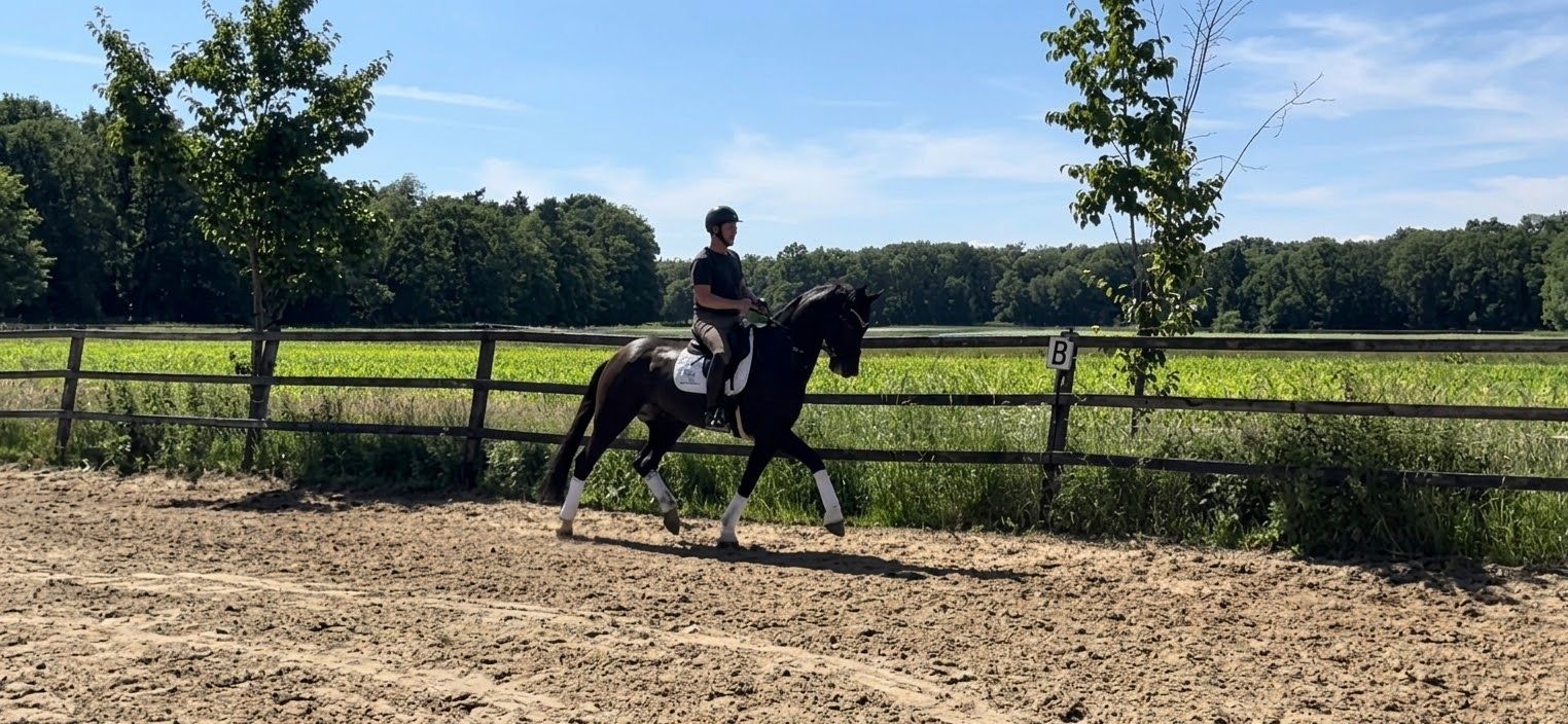 hanovarian dressuurpaard ruin 4 Jahre alt zwart zu verkaufen - Foto 2