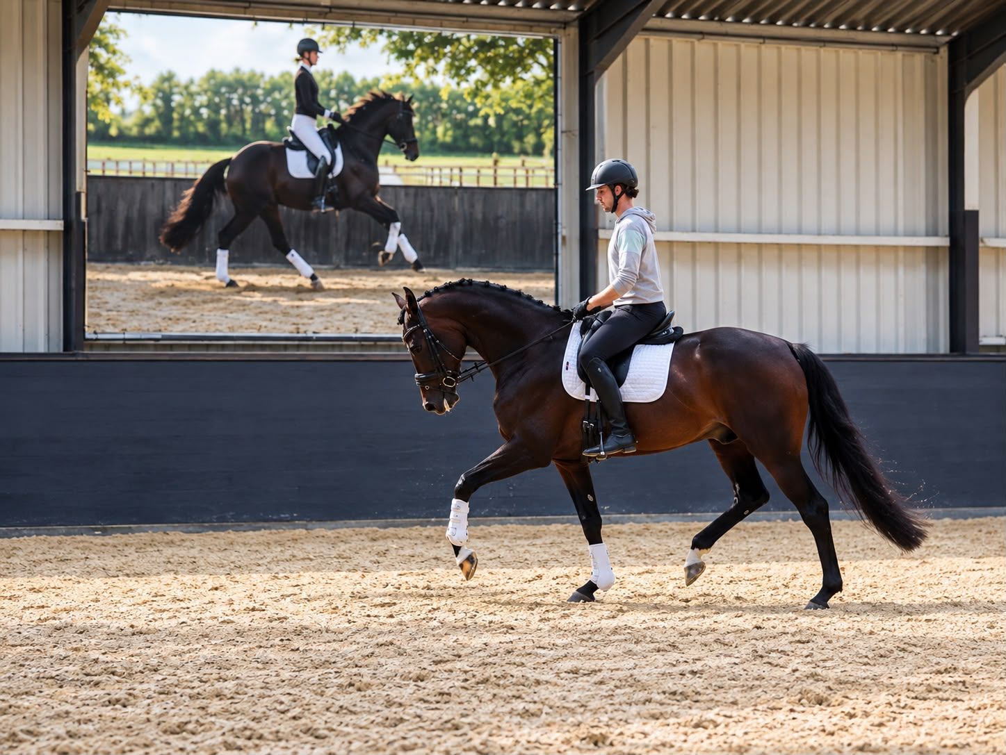 kwpn dressuurpaard ruin 4 ani donkerbruin de vânzare - Foto 3