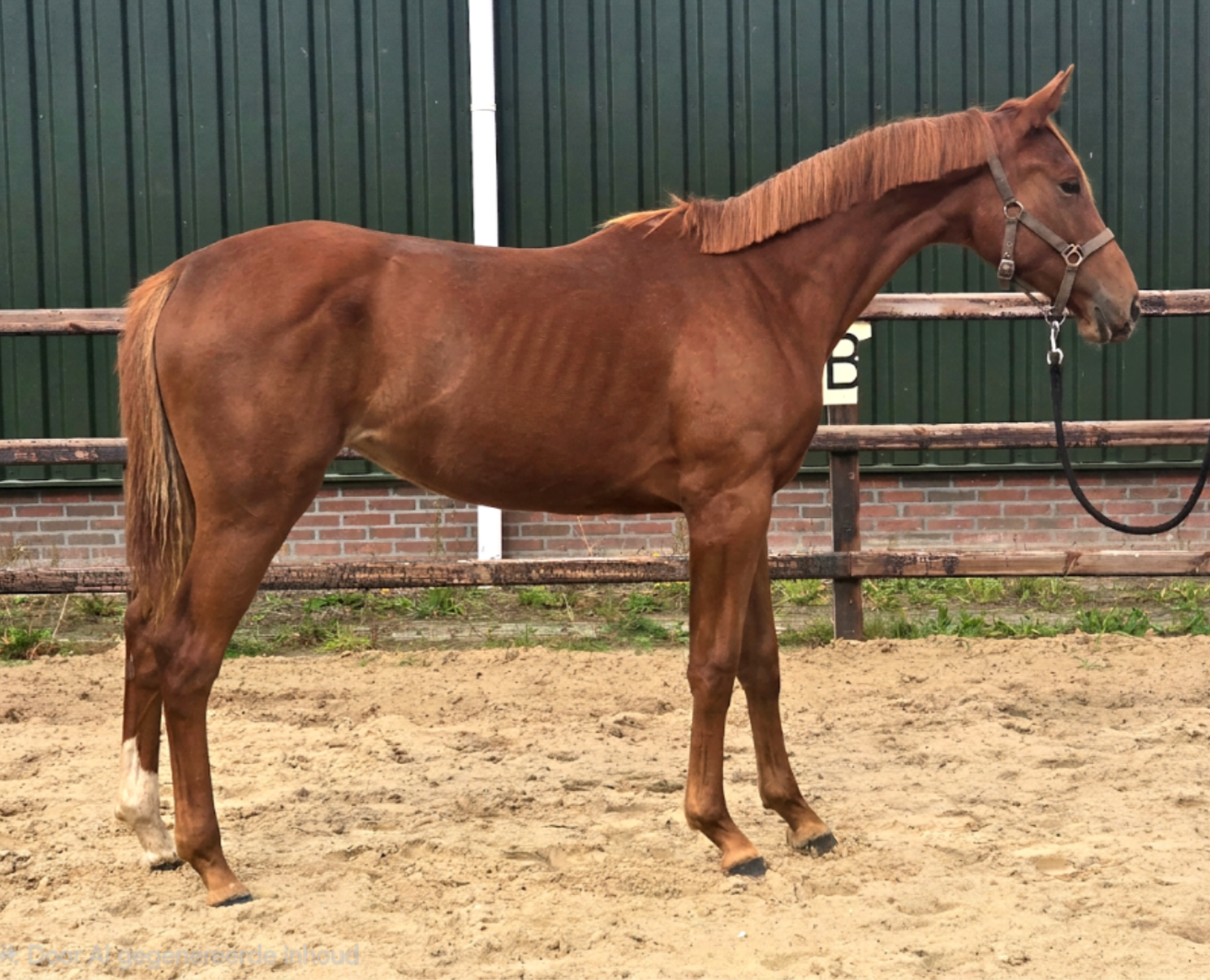 kwpn dressuurpaard merrie 1 år vos till salu - Foto 3