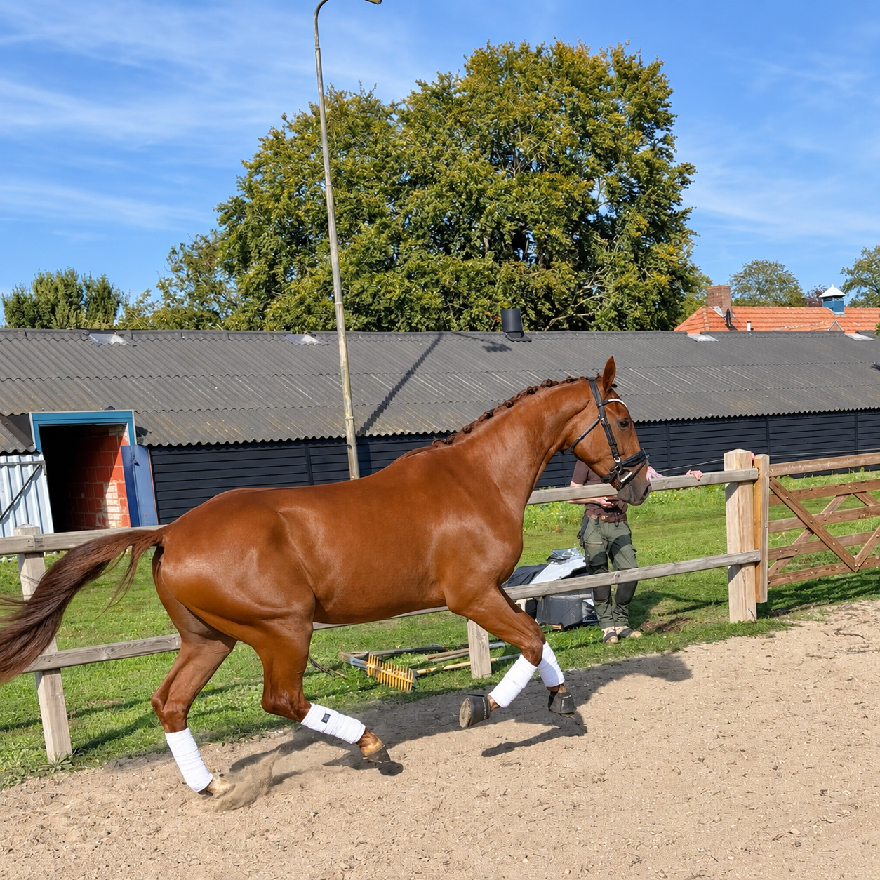 kwpn dressuurpaard ruin 3 ans vos à vendre - Photo 6