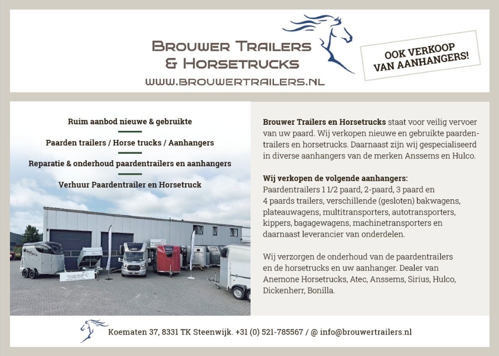 Nieuwe & Gebruikte paardentrailers