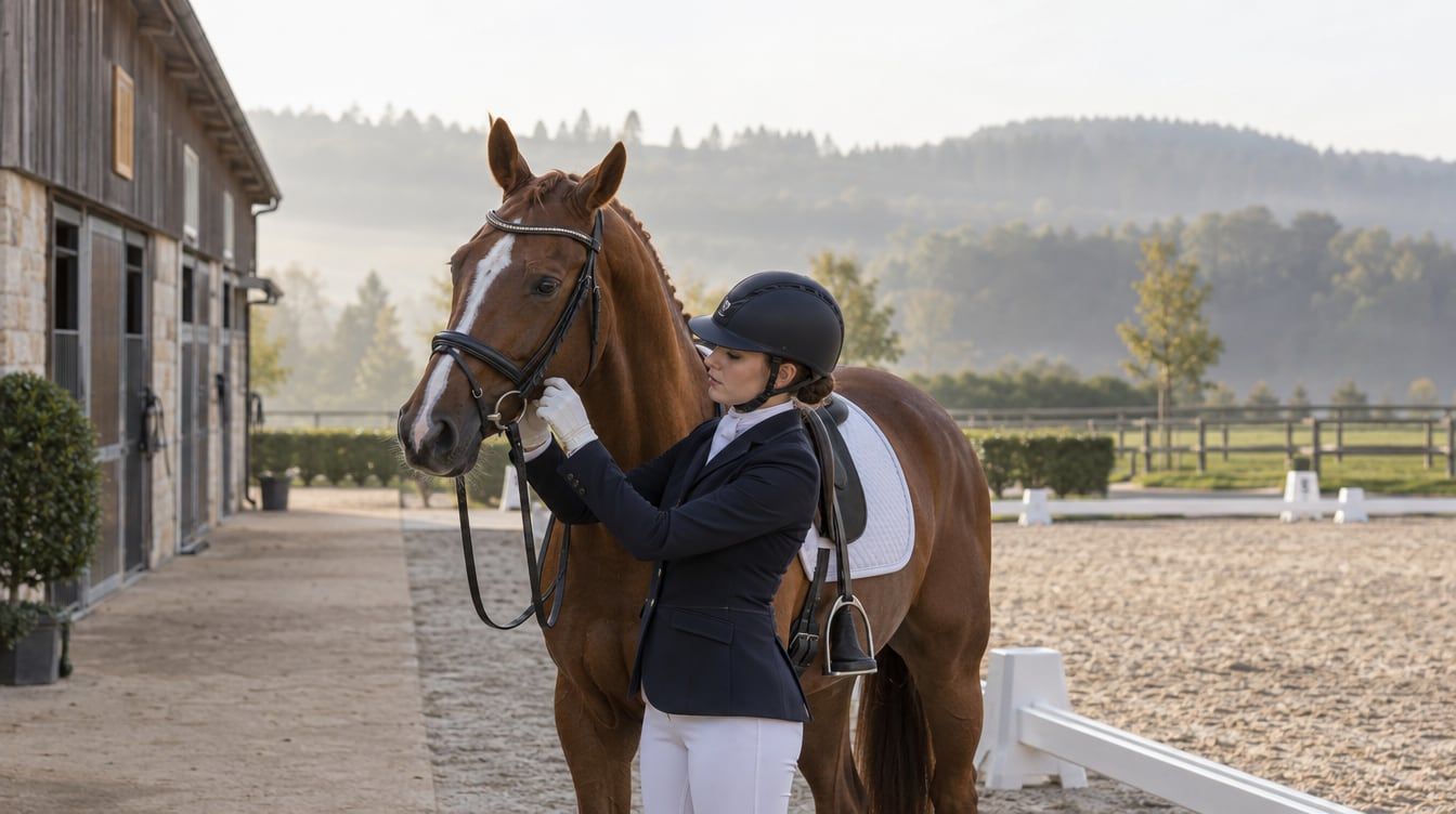 Illustration éditoriale pour cet article consacré au dressage