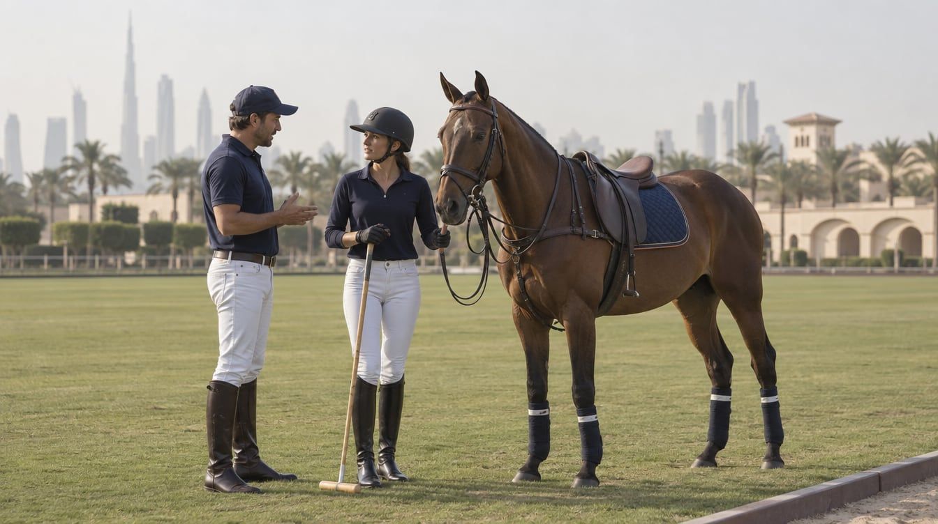 كيف تبدأ تعلّم البولو في دبي قبل شراء خيل؟