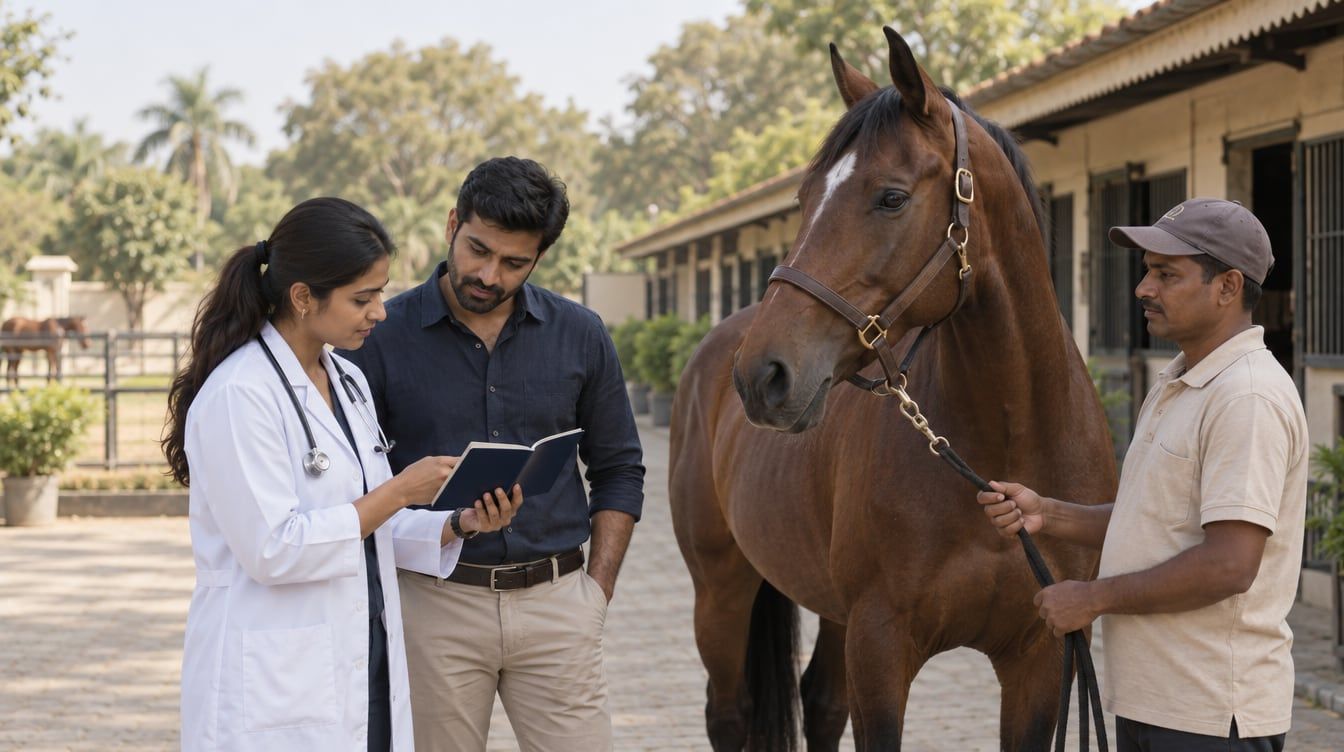 Equine influenza vaccination record for horses