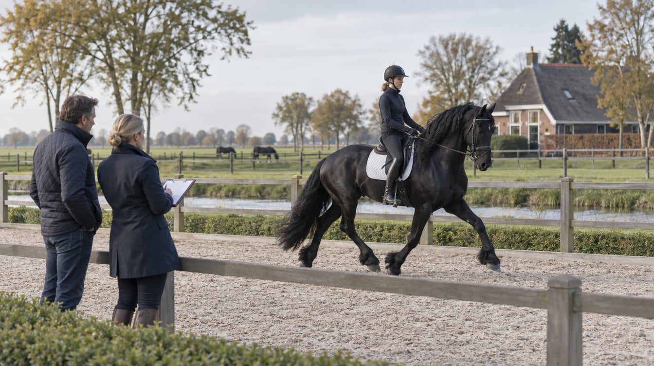 Een Fries paard kopen: wat vertelt de ABFP-test?