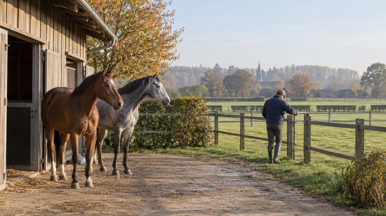 Een hobbystal voor paarden in agrarisch gebied: wat moet u eerst nagaan?