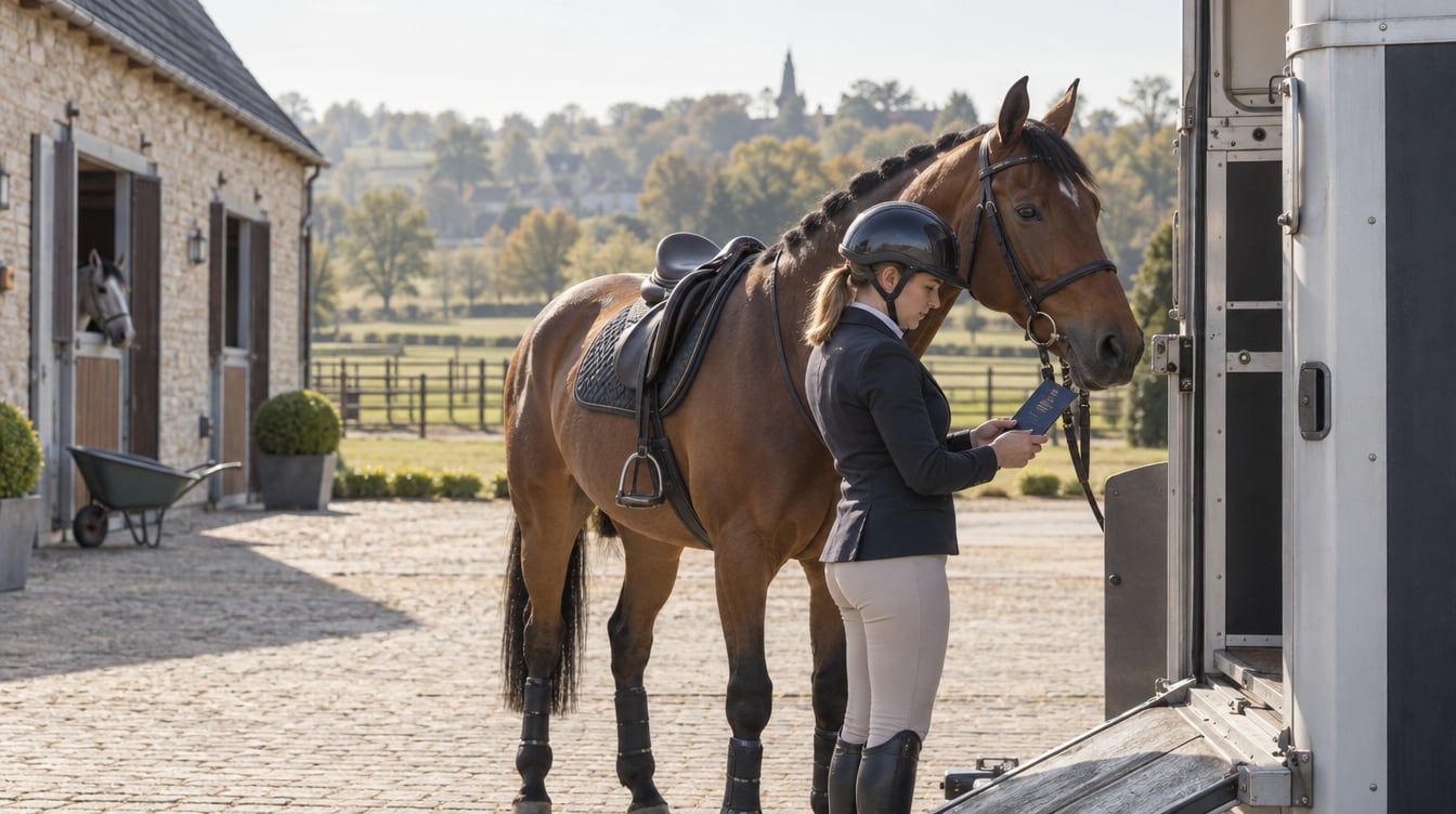 Met een nieuw springpaard naar een officiële wedstrijd: houd drie registraties uit elkaar
