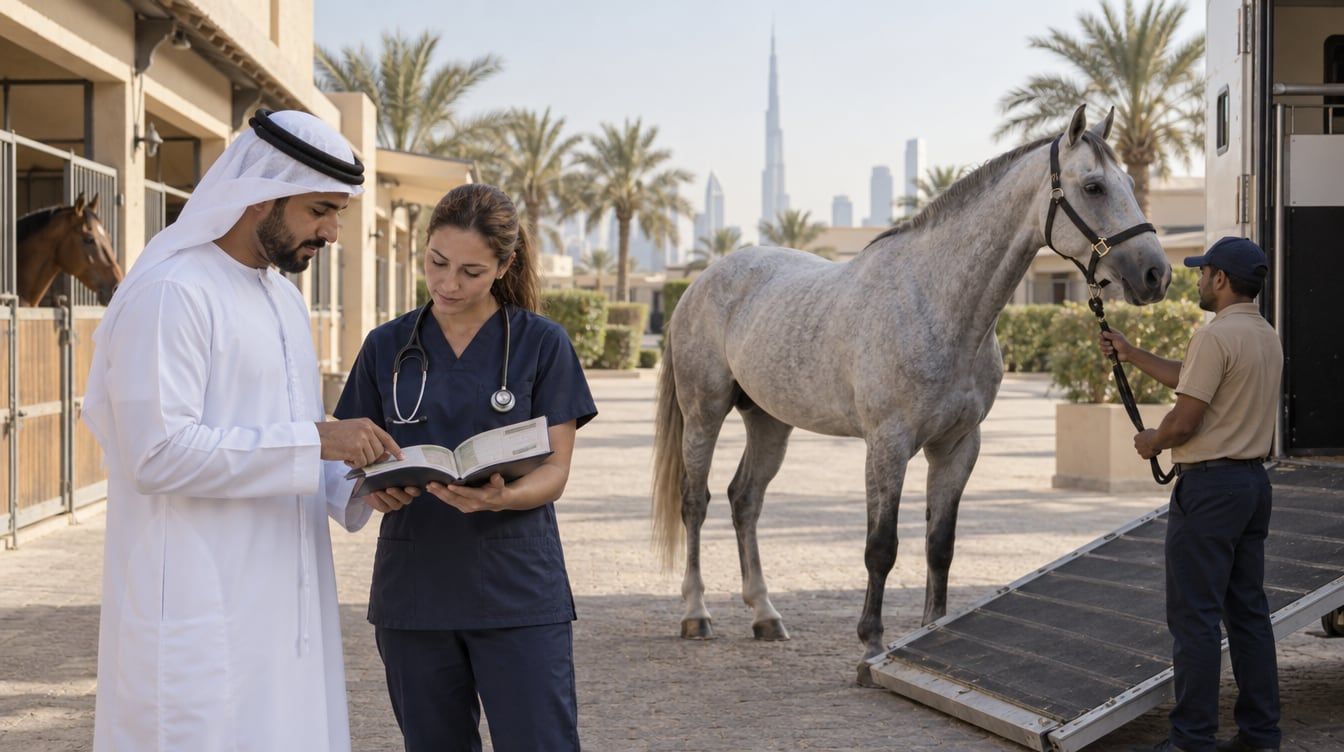 كيف تجهّز ملف استيراد الخيل إلى الإمارات قبل الشراء؟